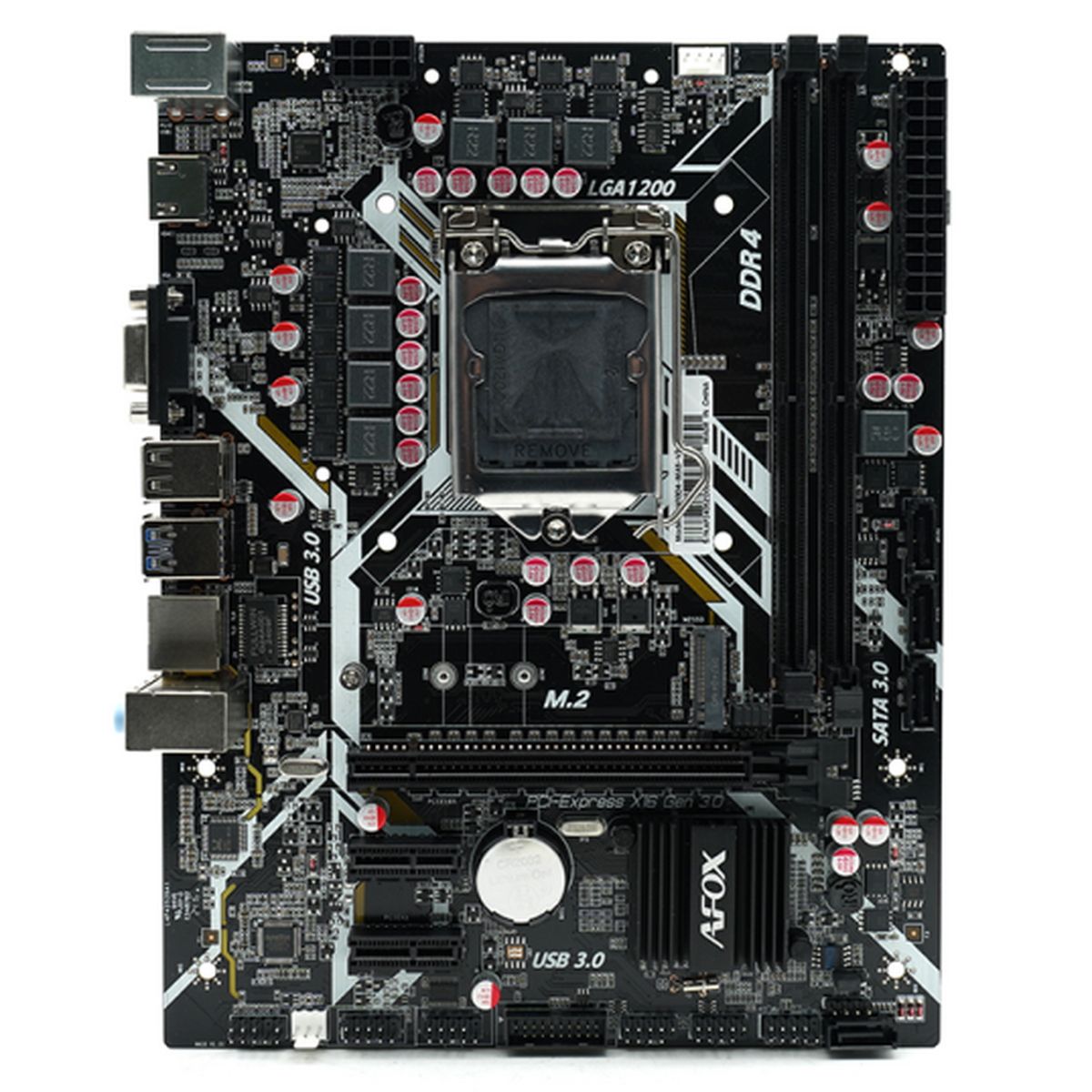 Материнская плата Afox IH410D4-MA5-V4, LGA1200, (VGA, HDMI), 2xDDR IV, mATX