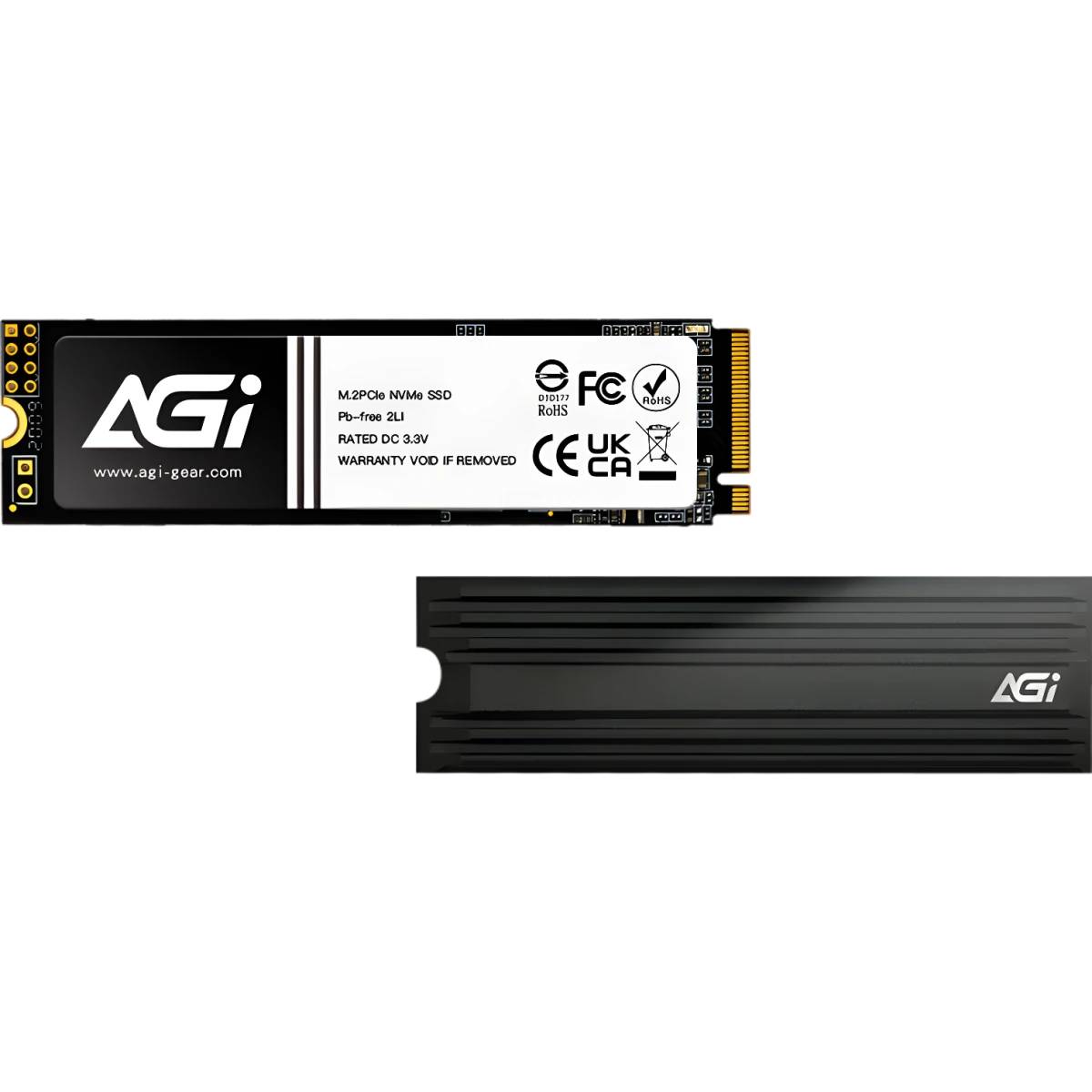 1Tb SSD AGI AI828 AGI1T0G4LAI828, (7400/5200), NVMe M.2