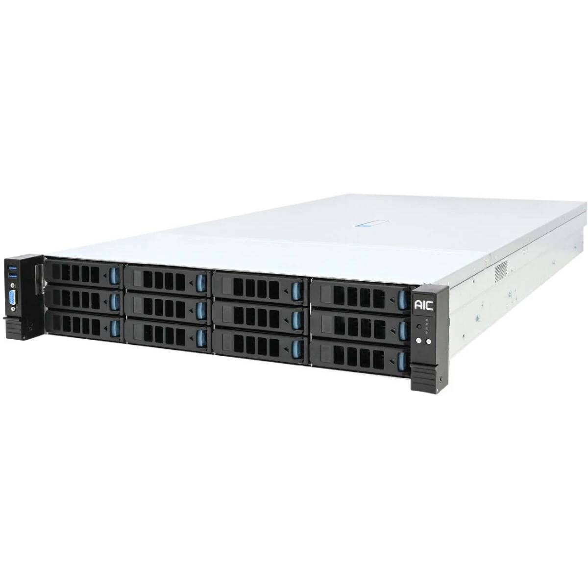 Серверная платформа AIC SB202-VA (XP1-S202VA02) 2xLGA4677, C741, 16xDDR V, 12x2.5"/12x3.5", 1600Вт, 2U