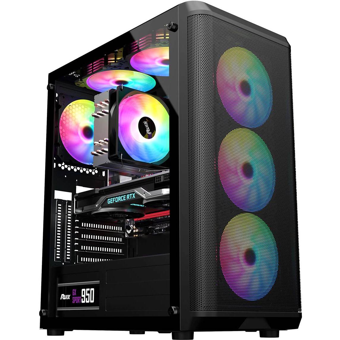Корпус Alseye Audin-BK Black (AS.07.0173), без БП, ATX