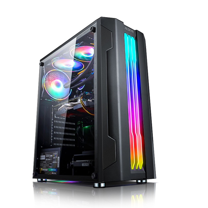Корпус Alseye Auro 3.0-B Black, без БП, ATX