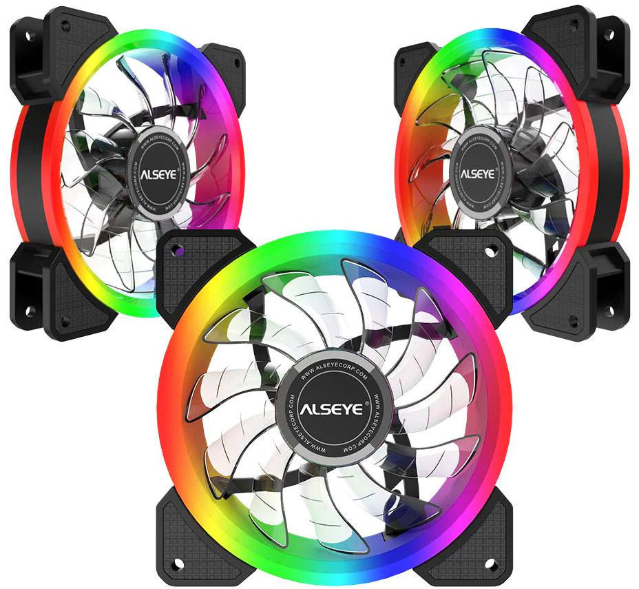 Вентилятор 12x12см Alseye CRLS-300DS, 3шт