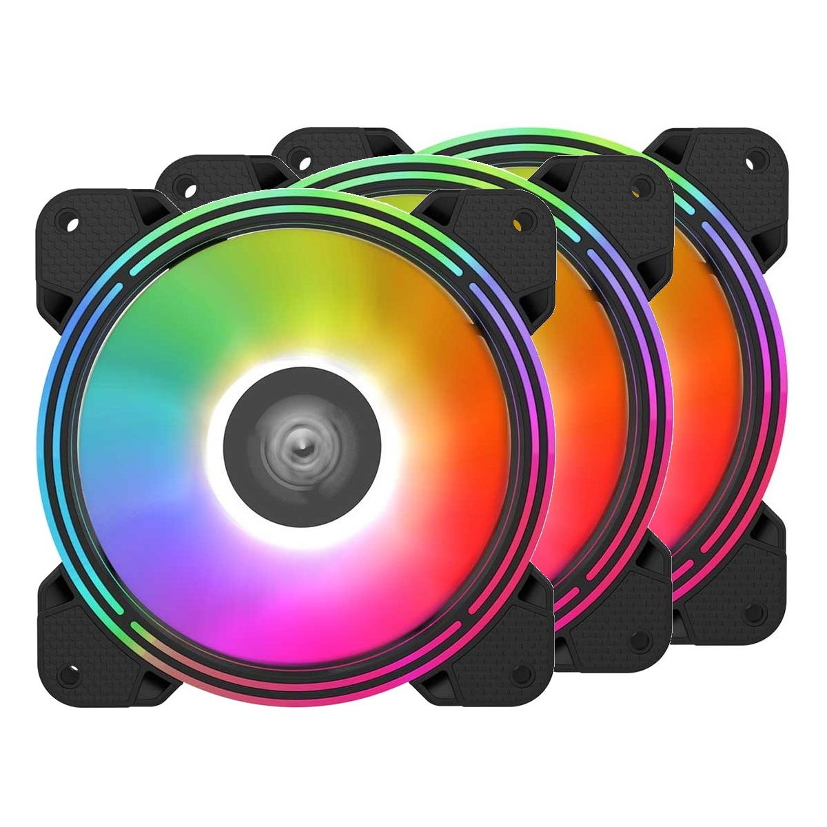 Вентилятор 12x12см Alseye Halo 4.0-B kit, 3шт.
