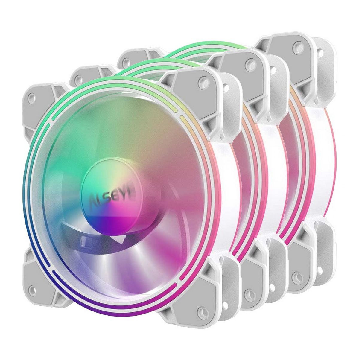 Вентилятор 12x12см Alseye Halo 4.0-W kit, 3шт.