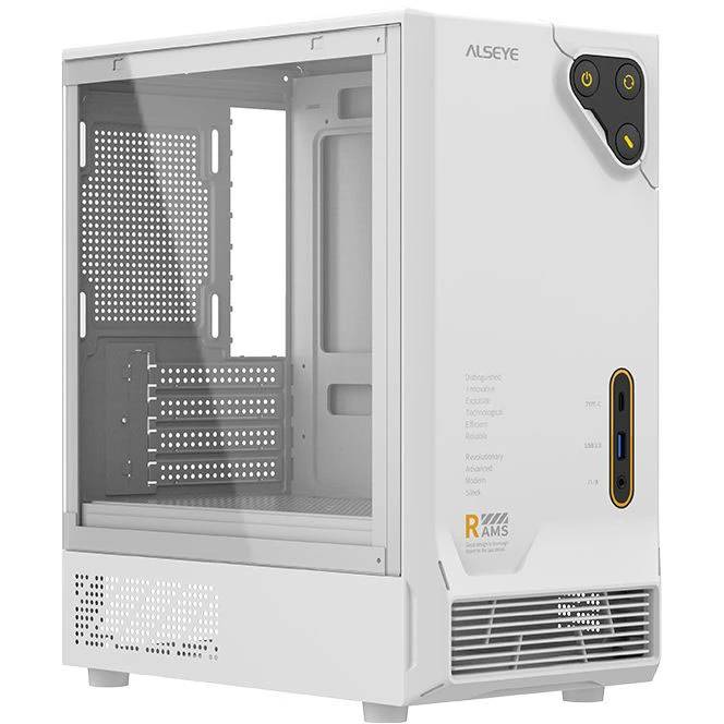 Корпус Alseye RAMS 1.0 White, без БП, mATX