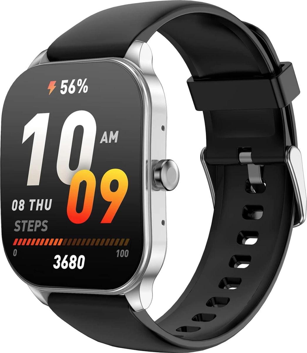 Умные часы Amazfit Pop 3S, серебро, силиконовый ремешок A2318