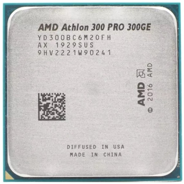 Процессор AMD Athlon 300 Pro 300GE, 3.4GHz, AM4, 2 cores, SVGA, OEM