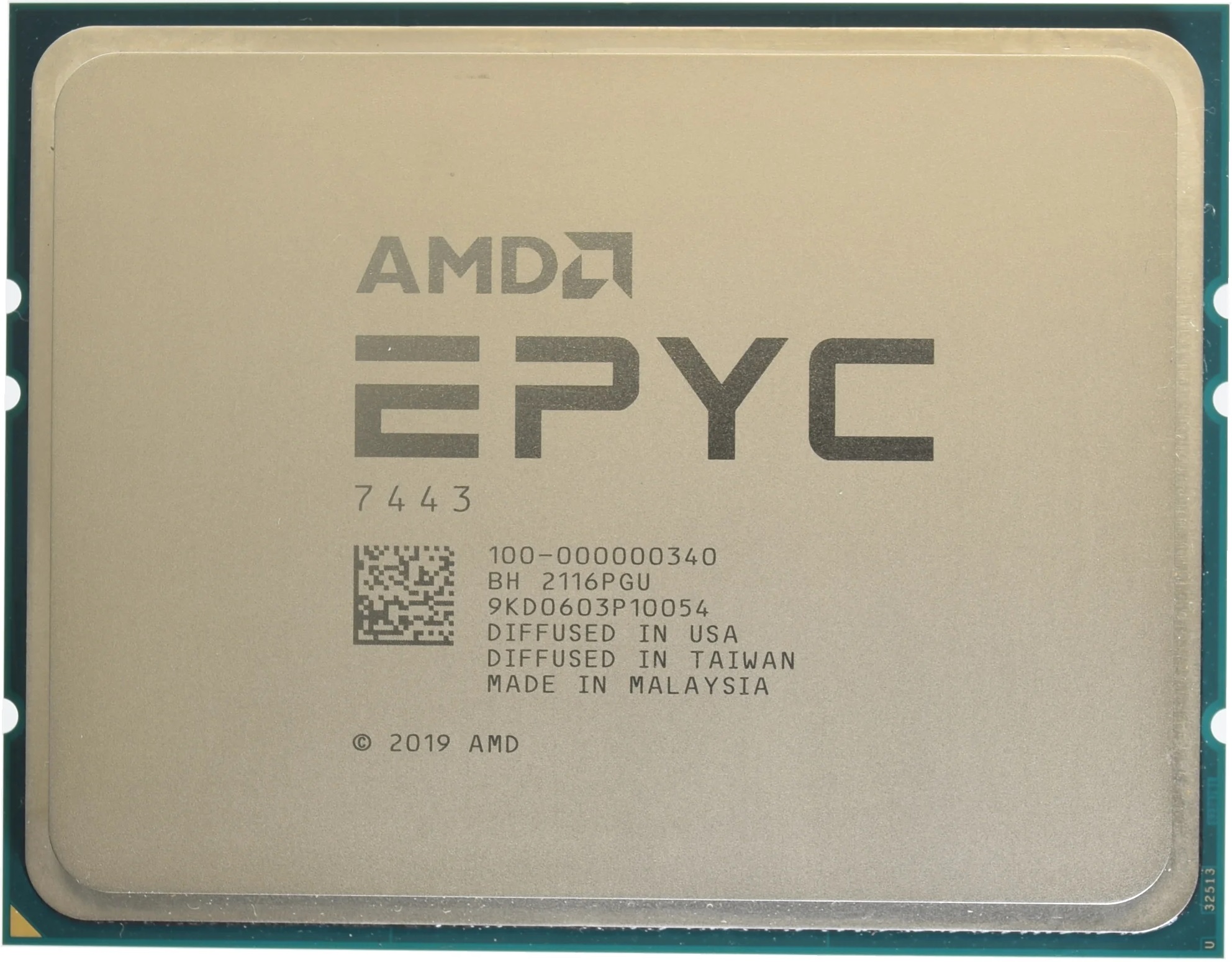 Процессор AMD EPYC 7443, 2.85GHz, SP3, 24 cores, OEM