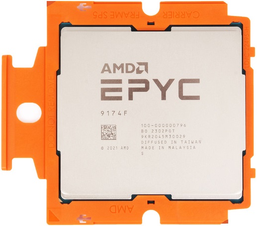 Процессор AMD EPYC 9174F, 4.1GHz, SP5, 16 cores, OEM