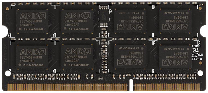 Оперативная память для ноутбука 8Gb AMD Radeon R5 Entertainment R538G1601S2SL-UO, SODIMM DDR III, PC-12800, 1600MHz