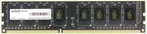 Оперативная память 8Gb AMD Radeon R5 Entertainment R538G1601U2S-U, DDR III, PC-12800, 1600MHz, 1.5V