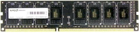 Оперативная память 8Gb AMD Radeon R5 Entertainment R538G1601U2SL-U, DDR III, PC-12800, 1600MHz, 1.35V