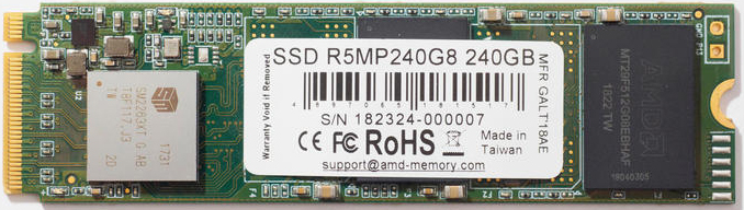 240Gb SSD AMD Radeon R5 R5MP240G8, (2100/1000), NVMe M.2