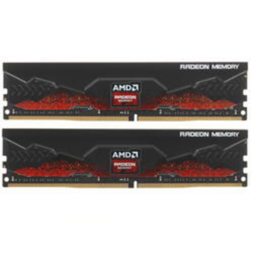 Оперативная память 64Gb AMD Radeon R9 Gamers Black R9S464G3206U2K, DDR IV, PC-25600, 3200MHz, kit 2x32Gb