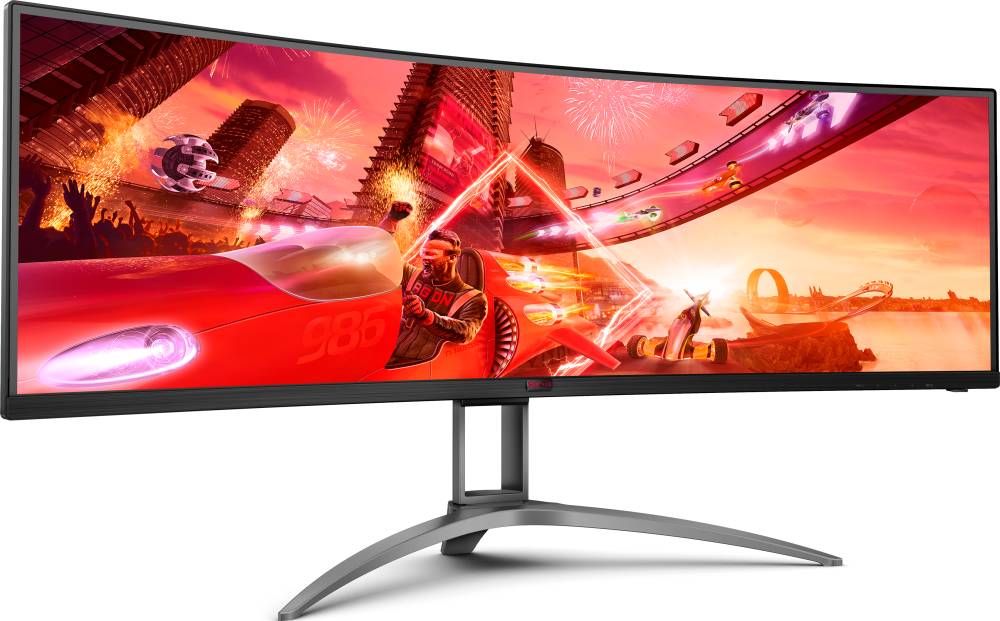 Монитор 49" AOC AG493UCX2, 5120x1440, VA, 165Hz, Speakers (3xHDMI, DP, USB Type-C)