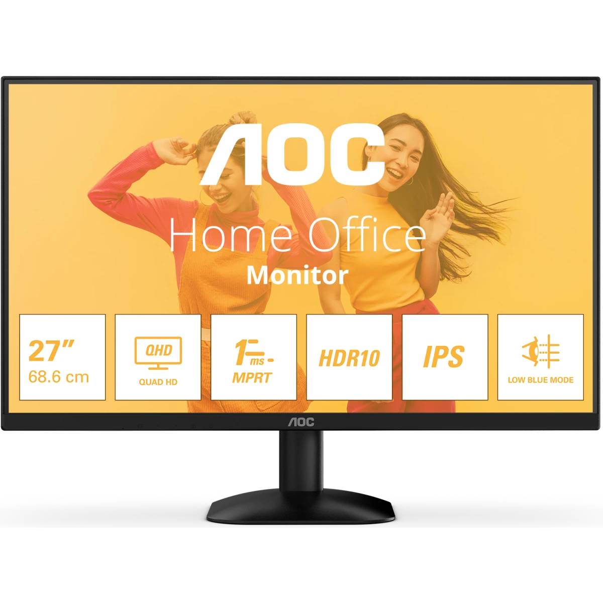 Монитор 27" AOC Q27B35E, 2560x1440, IPS, 75Hz (HDMI, DP)