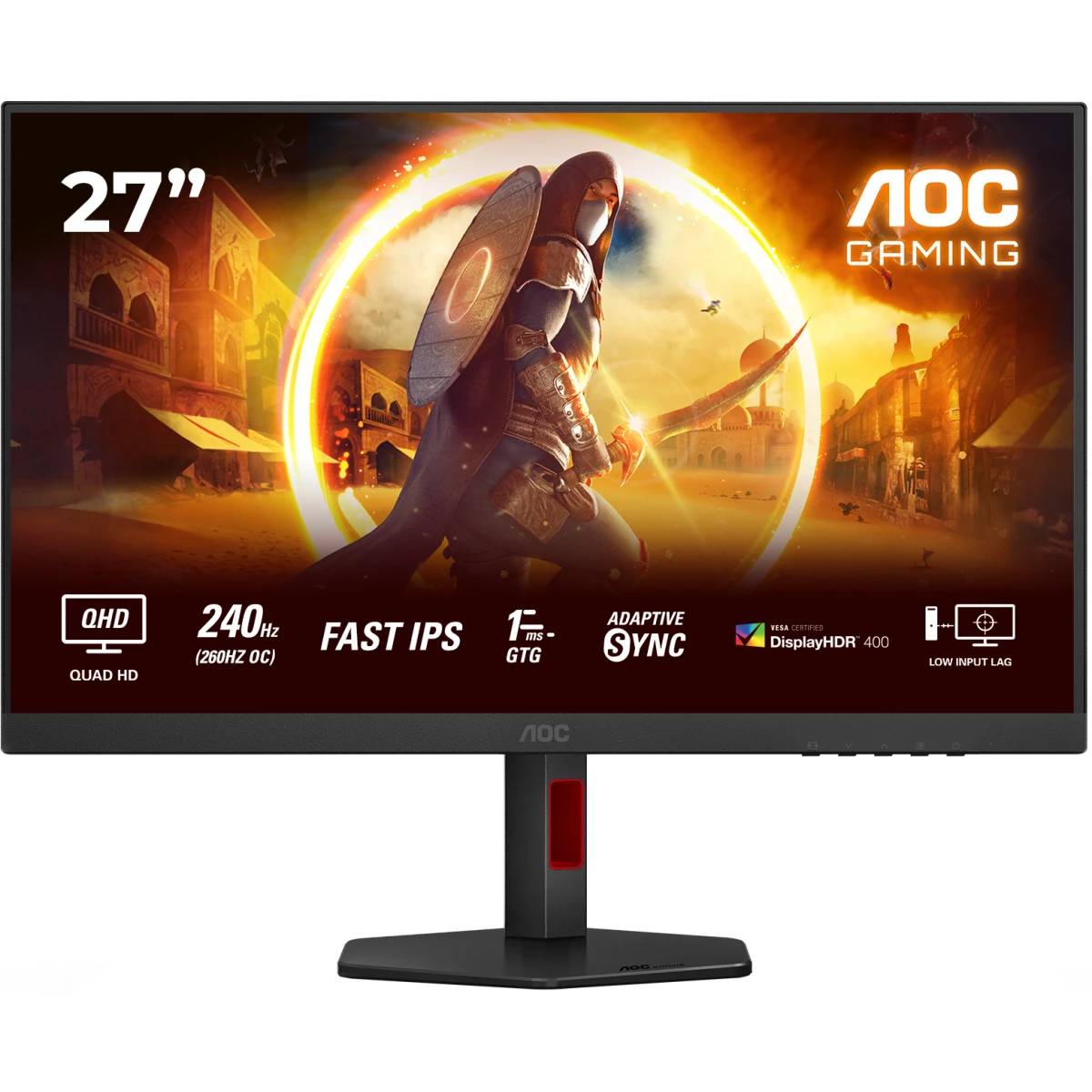 Монитор 27" AOC Q27G4ZR, 2560x1440, IPS, 240Hz, Speakers (2xHDMI, DP)