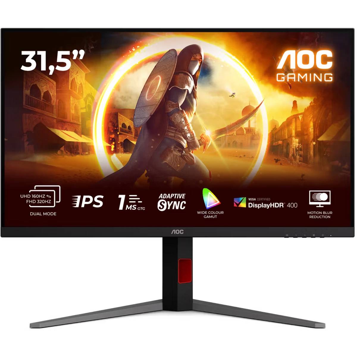 Монитор 31.5" AOC U32G4U, 3840x2160, IPS, 160Hz (2xHDMI, DP)
