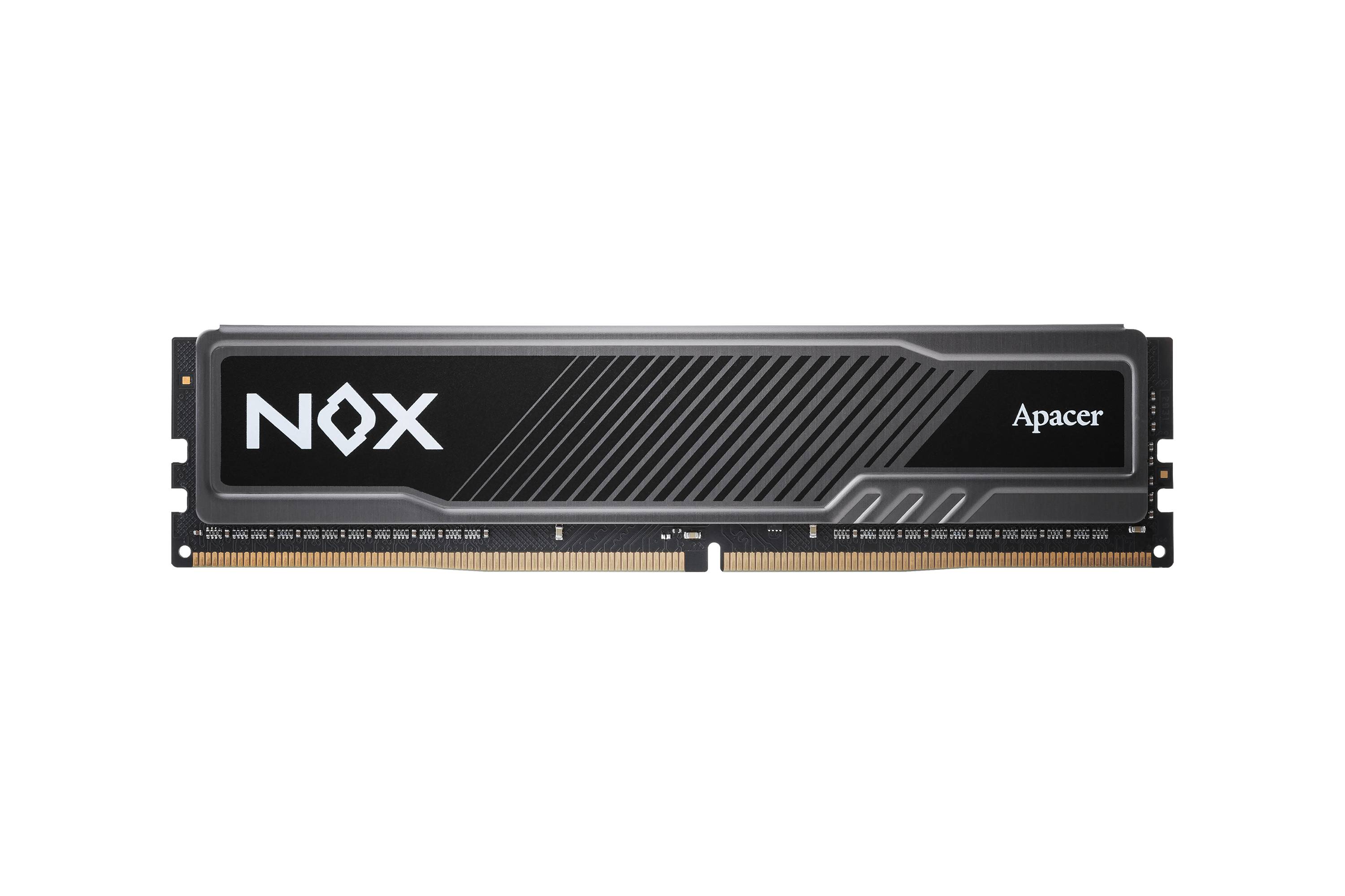 Оперативная память 16Gb Apacer NOX Black AH4U16G32C28YMBAA-1, DDR IV, PC-25600, 3200MHz