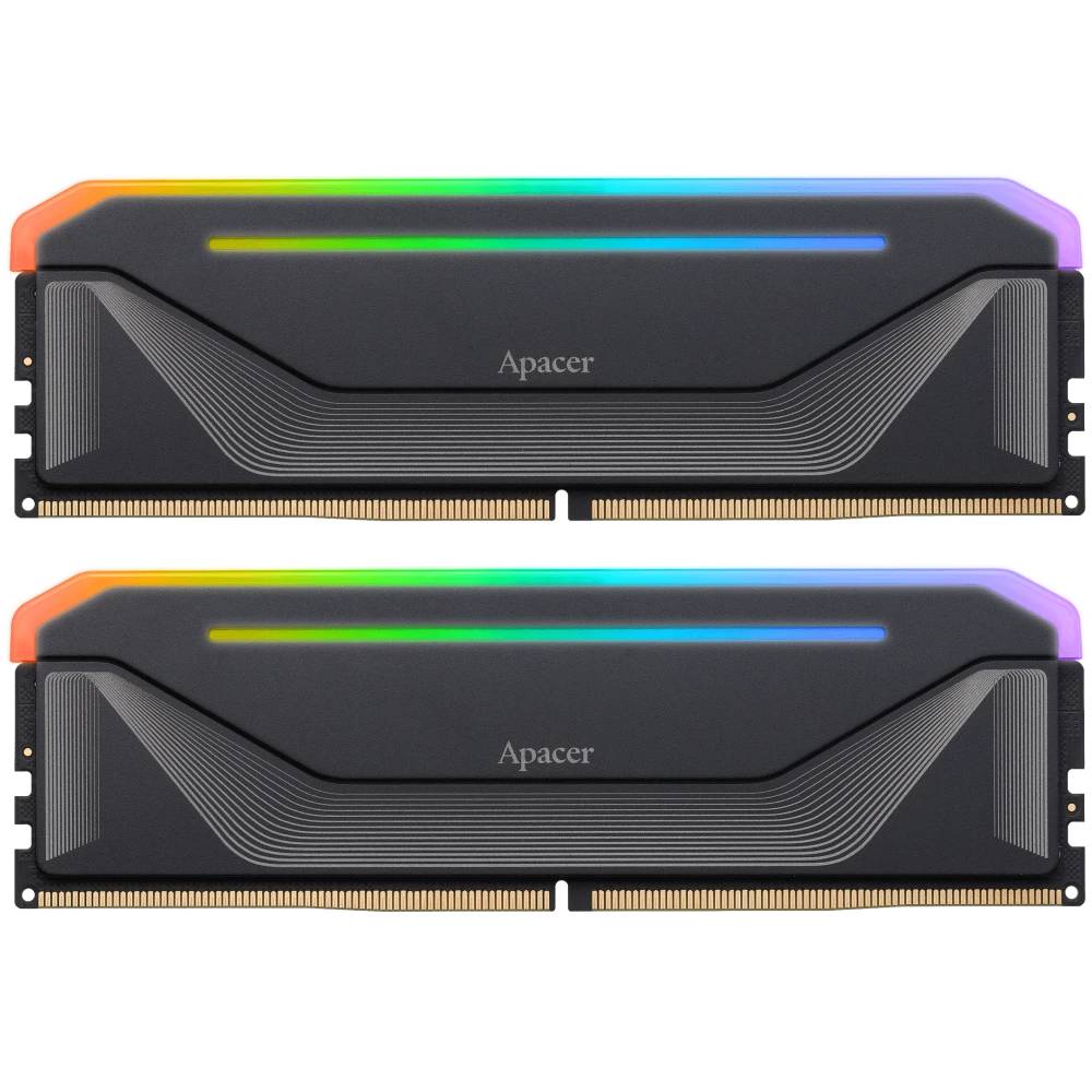 Оперативная память 64Gb Apacer NOX RGB AH5U64G60C622NBAA-2, DDR V, PC-48000, 6000MHz, kit 2x32Gb
