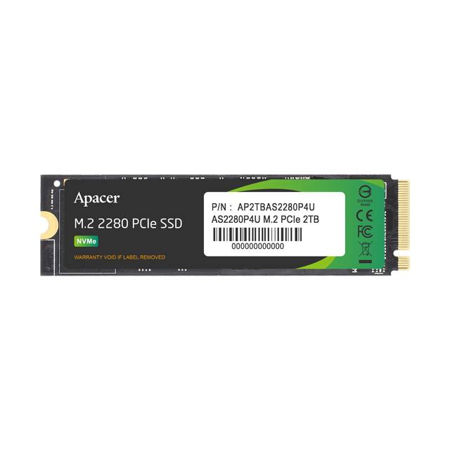 2Tb SSD Apacer AS2280P4U AP2TBAS2280P4U-1, (3500/3000), NVMe M.2