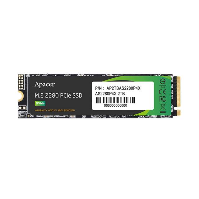 2Tb SSD Apacer AS2280P4X AP2TBAS2280P4X-1, (2100/1700), NVMe M.2