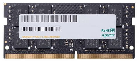 Оперативная память для ноутбука 4Gb Apacer AS04GGB26CQTBGH ES.04G2V.KNH, SODIMM DDR IV, PC-21300, 2666MHz