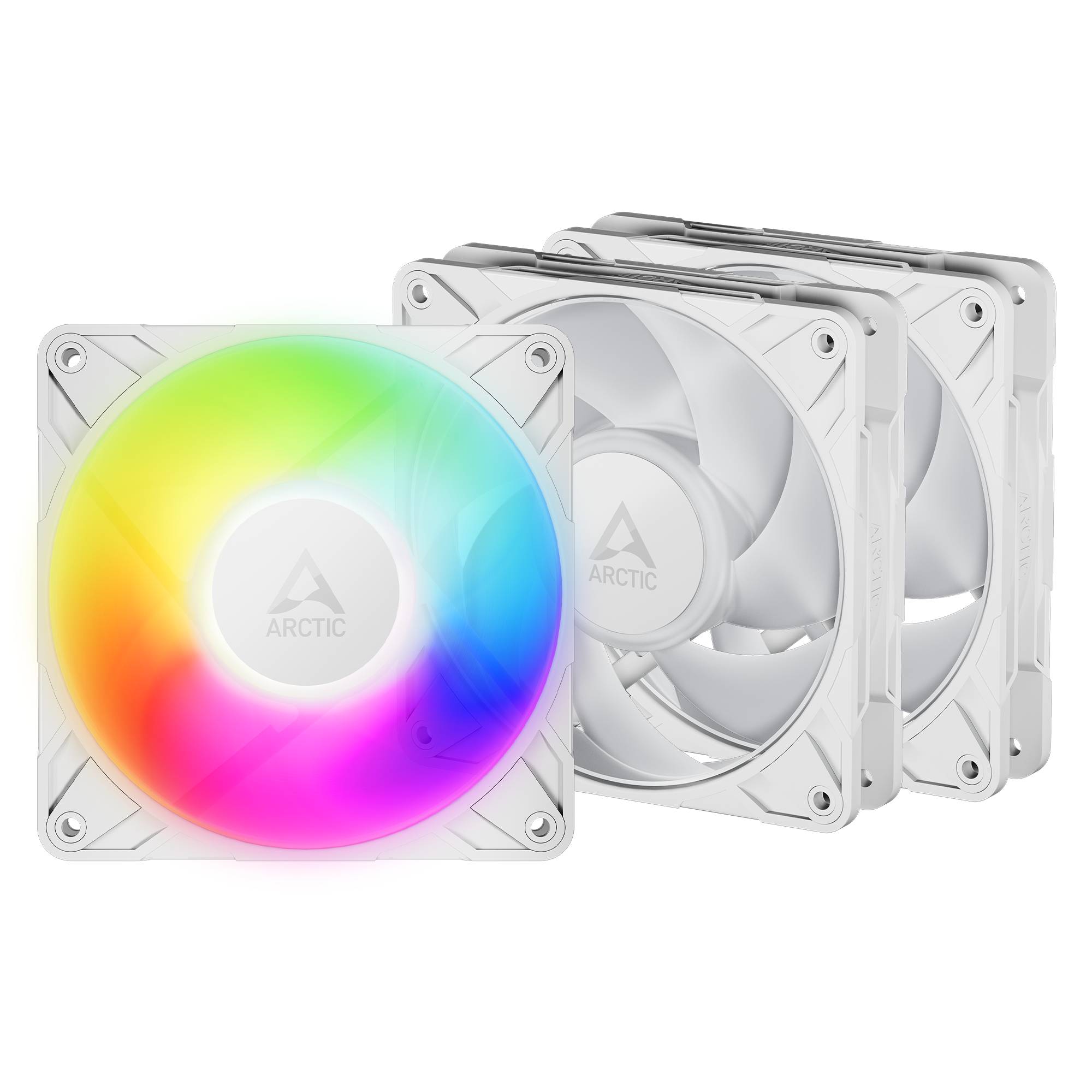Вентилятор 12x12см Arctic Cooling P12 Pro ARGB White (ACFAN00326A), 3шт.