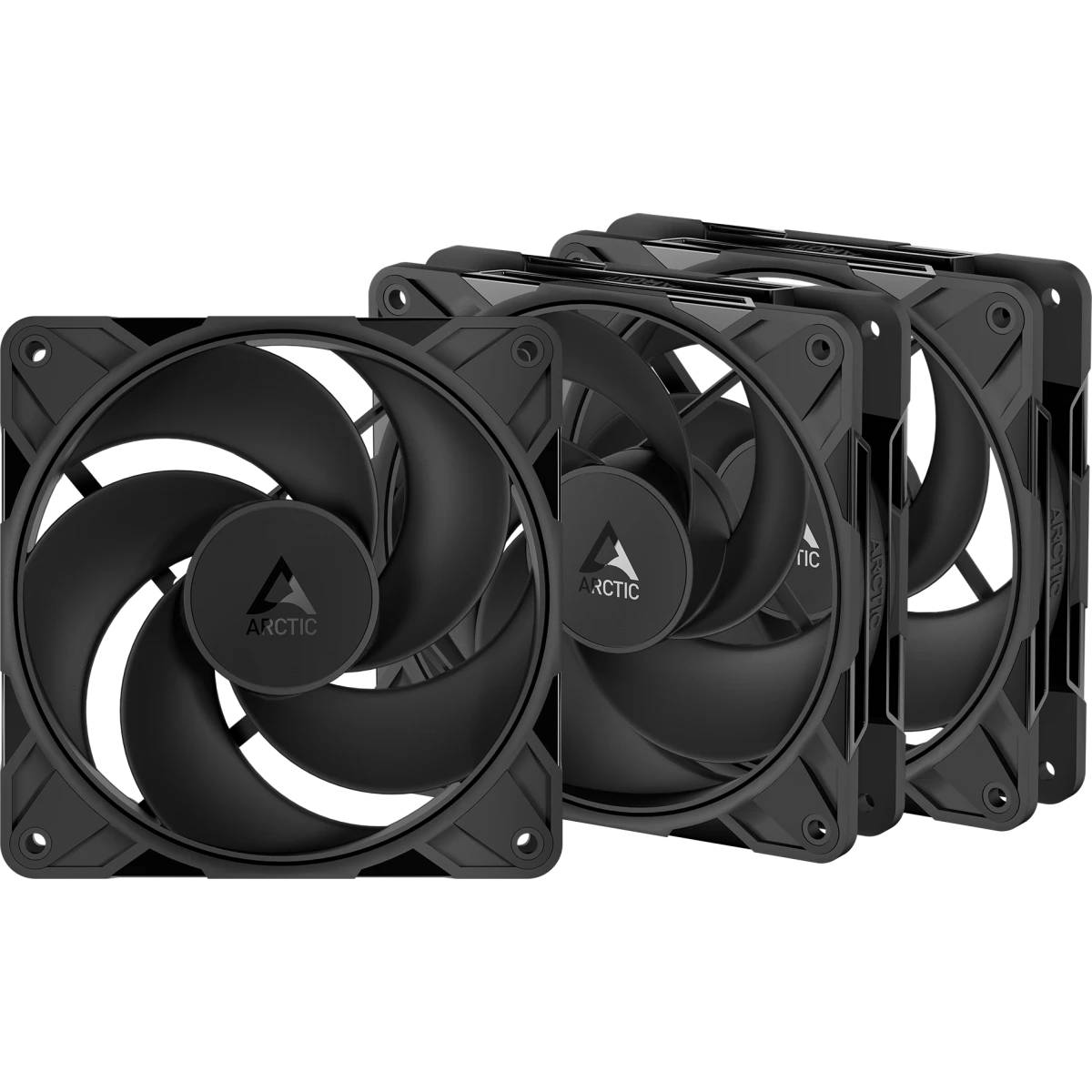 Вентилятор 12x12см Arctic Cooling P12 Pro Reverse Black (ACFAN00332A), 3шт.