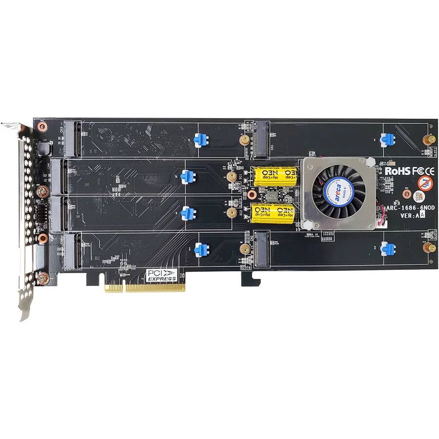 Контроллер SAS/SATA/PCIe RAID, Areca ARC-1686-6NOD