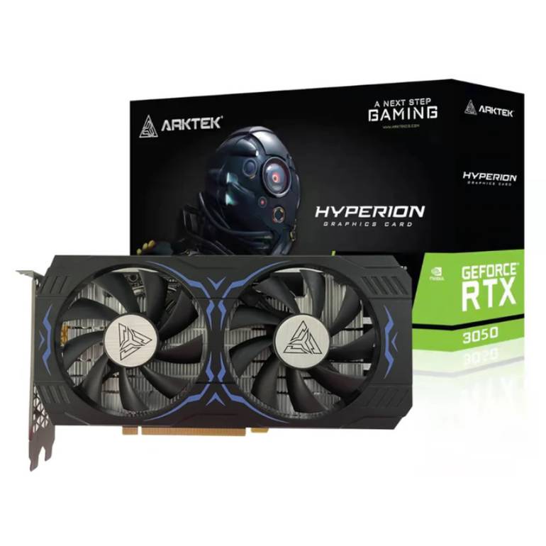 Видеокарта GeForce RTX 3050, 6Gb GDDR6 96bit, ARKTEK (AKN3050D6S6GH1), RTL