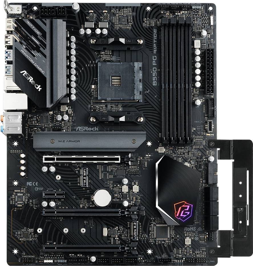 Материнская плата ASRock B550 PG RIPTIDE, AM4, (HDMI), 4xDDR IV, ATX