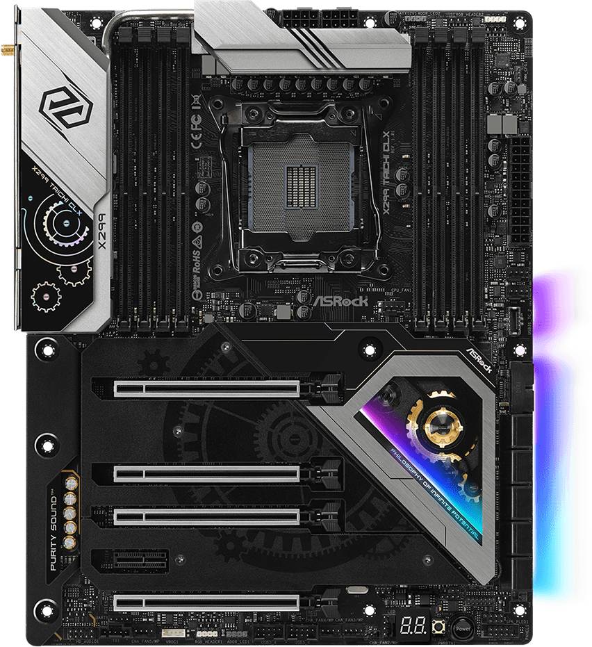 Материнская плата ASRock X299 TAICHI CLX, LGA2066, 8xDDR IV, ATX