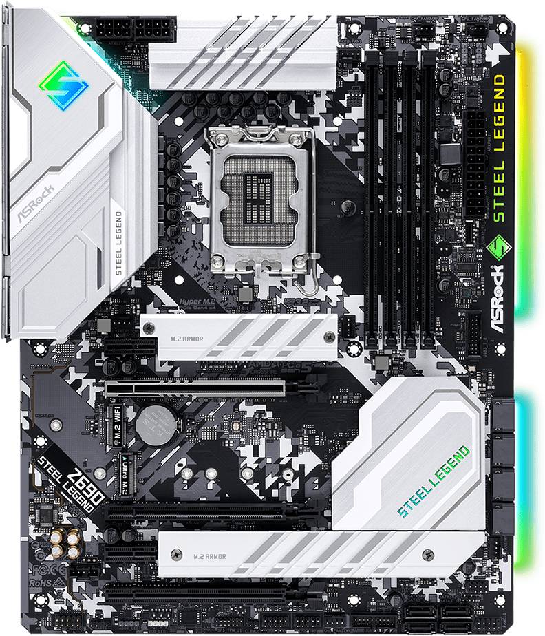 Материнская плата ASRock Z690 Steel Legend, LGA1700, (HDMI, DP), 4xDDR IV, ATX
