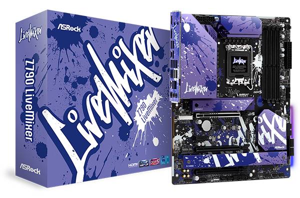 Материнская плата ASRock Z790 LiveMixer, LGA1700, (HDMI, DP), 4xDDR V, ATX