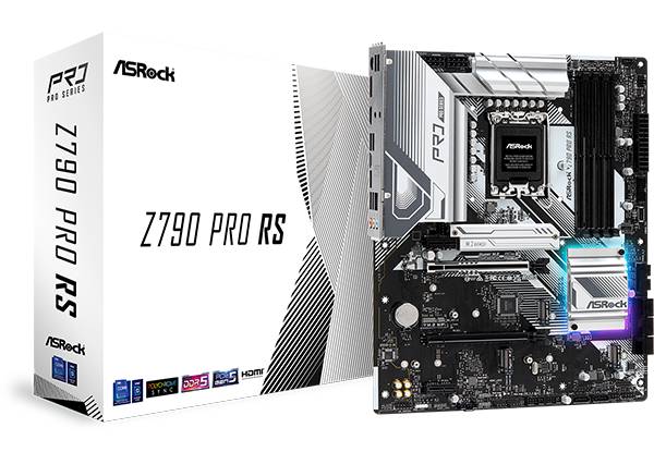 Материнская плата ASRock Z790 Pro RS, LGA1700, (HDMI, DP), 4xDDR V, ATX