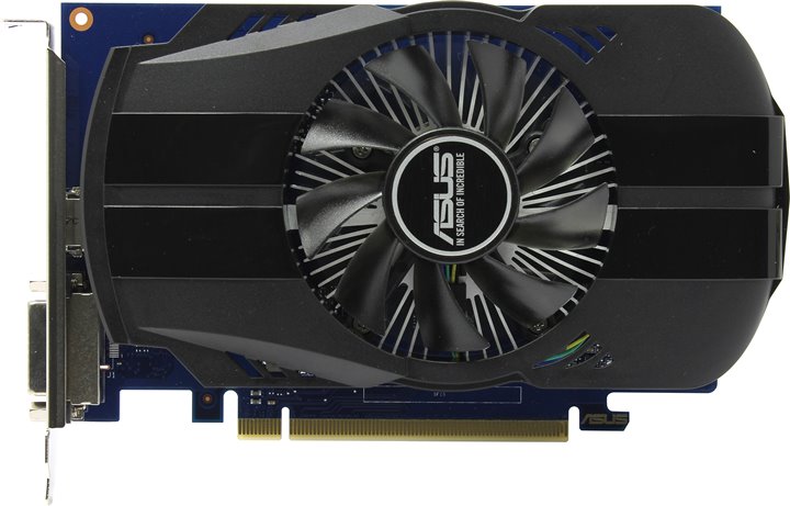 Видеокарта GeForce GT 1030, 2Gb GDDR5 64bit, Asus PH-GT1030-O2G, кулер, RTL