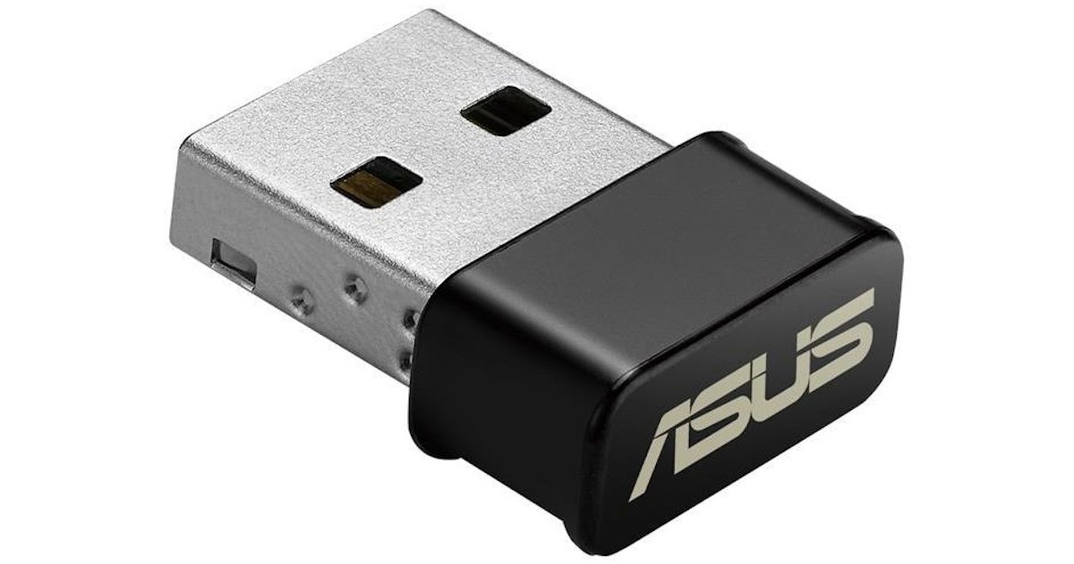 Сетевая карта Wi-Fi, ASUS USB-AC53 Nano, 2.4/5Ghz, 867MBps, USB