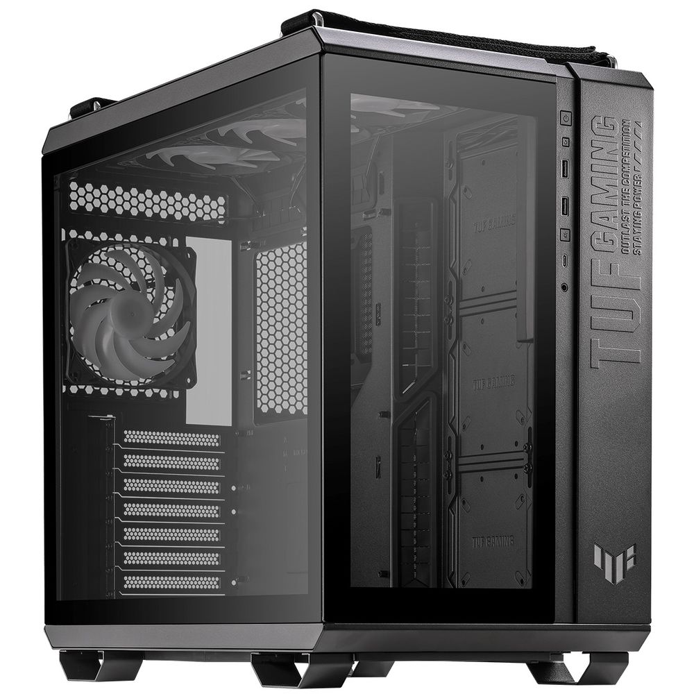 Корпус Asus TUF Gaming GT502 PLUS TG ARGB BLACK 90DC0090-B19010, без БП, ATX