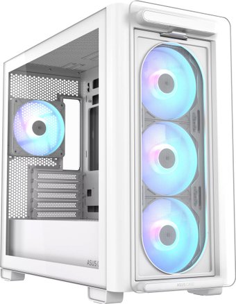 Корпус Asus A23 PLUS TG ARGB WHITE, без БП, mATX (90DC00K3-B19010)