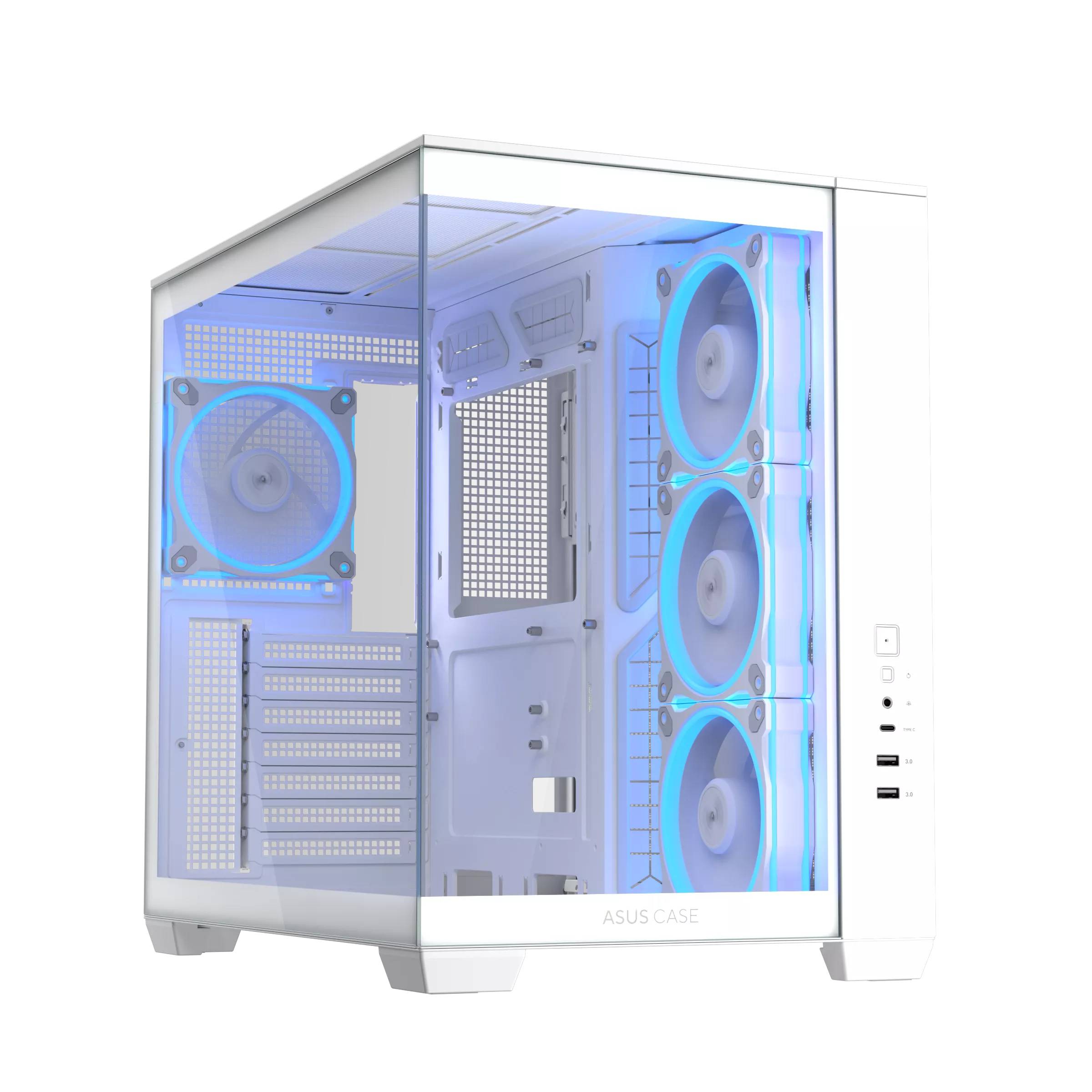 Корпус Asus A32 PLUS TG ARGB WHITE, без БП, ATX (90DC00S3-B19000)