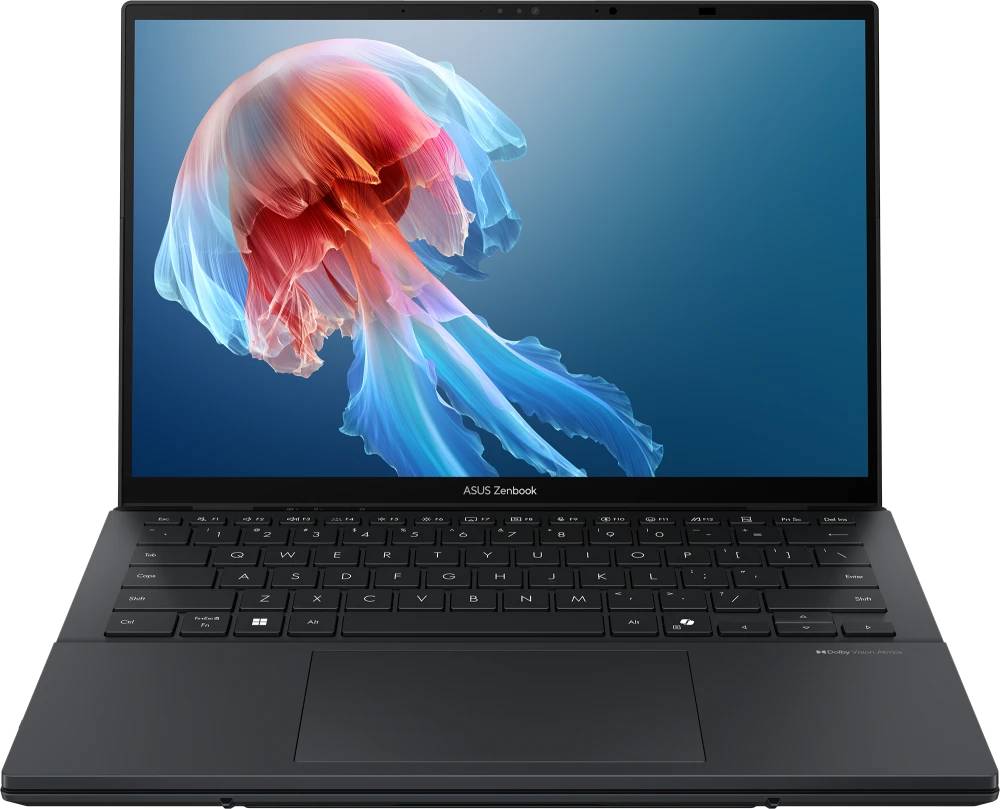 Ноутбук Asus ZenBook Duo 14 OLED UX8406CA-QL078W, 14" OLED Touch, Core Ultra 7 255H/ 32Gb/ 1TbSSD/ W11/ Black (90NB14X1-M00M30)