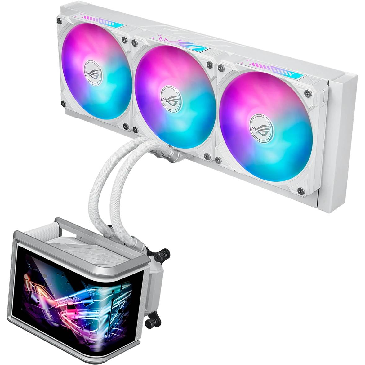 Жидкостное охлаждение ASUS ROG RYUO IV SLC 360 ARGB White (90RC0152-B0EAY0) (LGA1700 Ready)