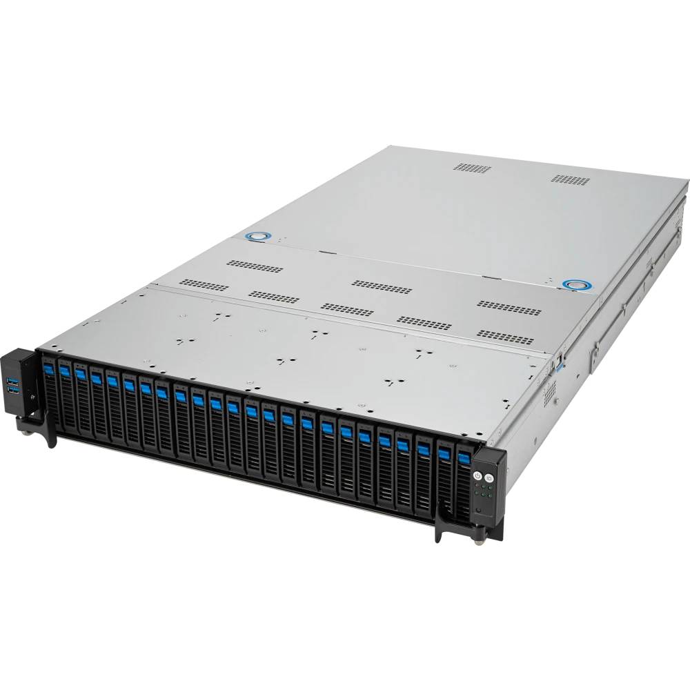 Серверная платформа ASUS RS720A-E12-RS24U(90SF02E1-M00MZ0) 2xSP5, 24xDDR V ECC, 24x2.5", 2x10GbLan, 2x2600Вт, 2U