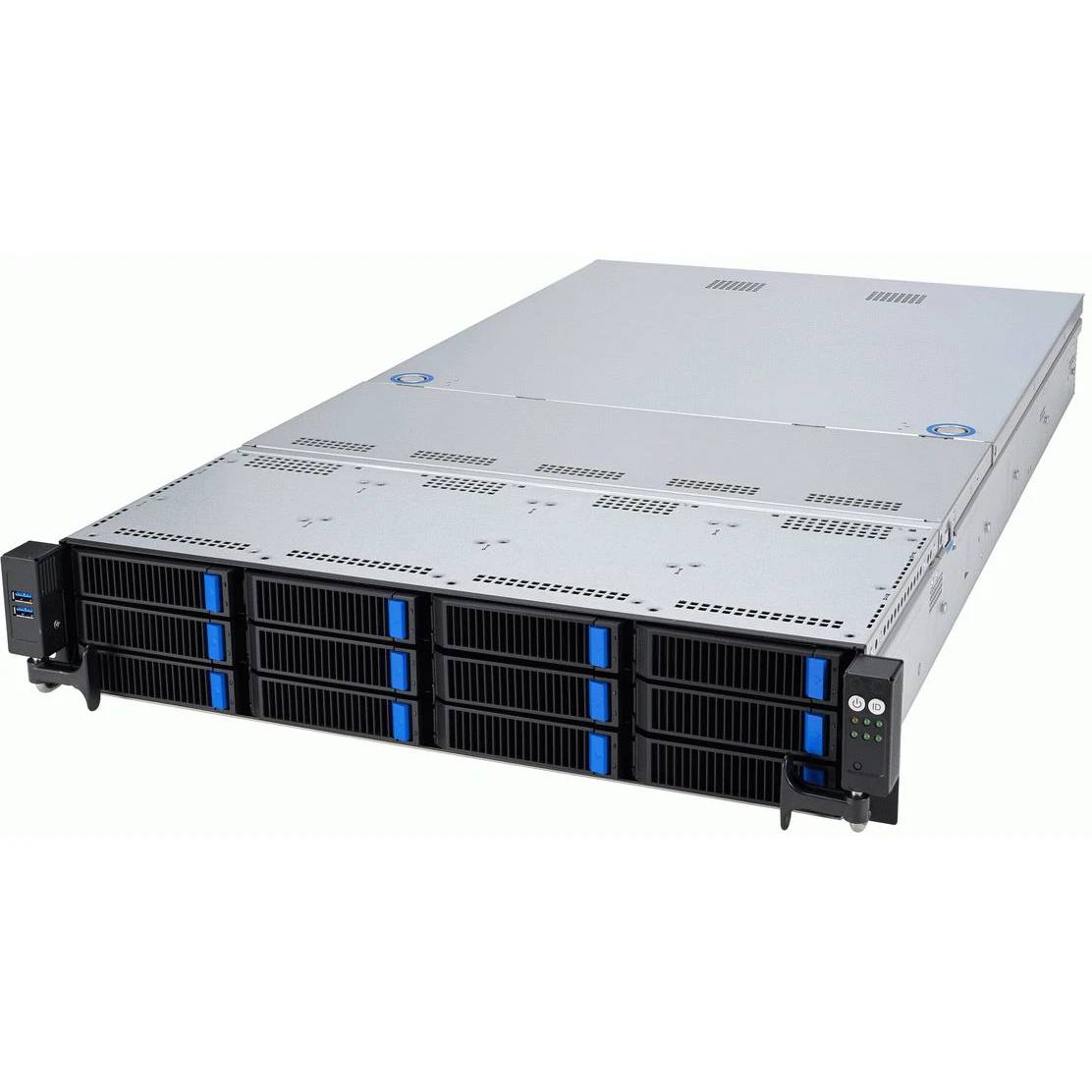 Серверная платформа ASUS RS521A-E12-RS12U (90SF03X1-M000C0) SP5, 24xDDR V ECC, 14x2.5"/12x3.5", 2xLAN 1Gbps, 2x1600Вт, 2U