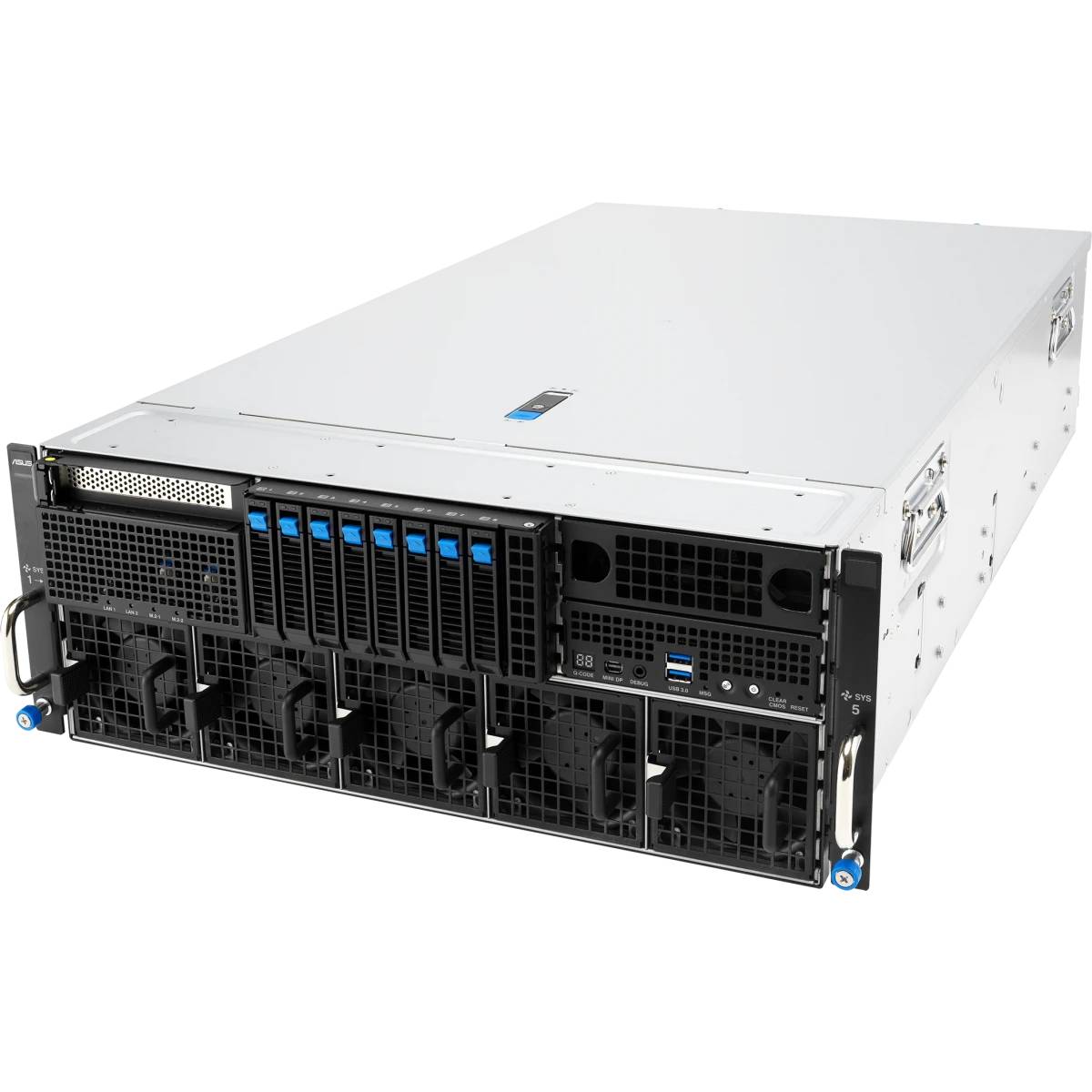 Серверная платформа ASUS  ESC8000-E12P-SKU1 (90SF0411-M001T0) 2xLGA4710, 32xDDR V, 8x2.5", 2x10GbLan, 4x3200Вт, 4U