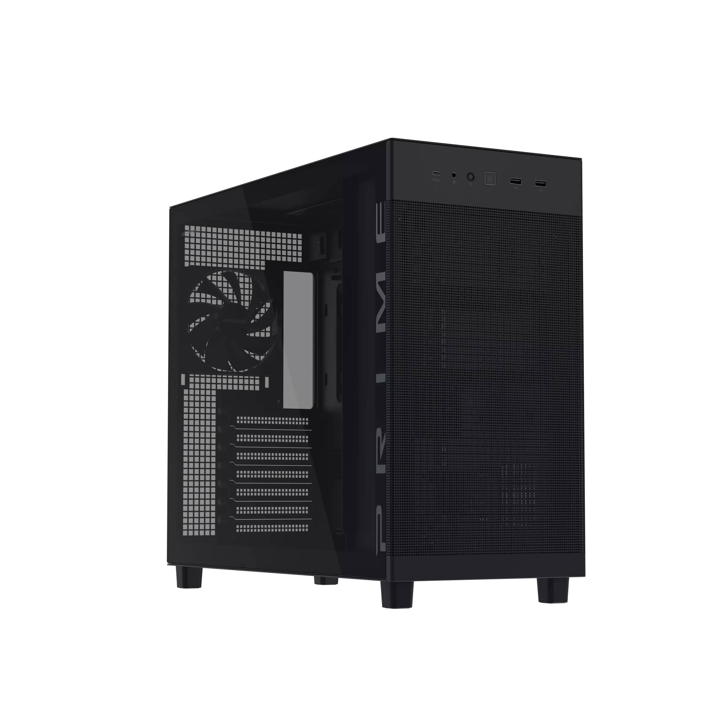 Корпус Asus Prime AP303 TG Black 90DC00V0-B39010, без БП, ATX