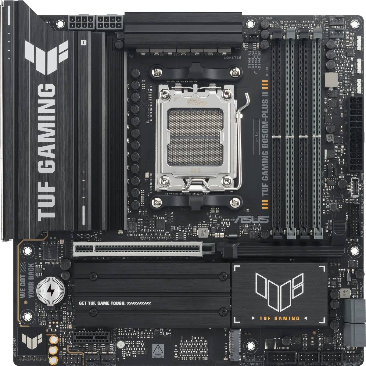 Материнская плата Asus TUF GAMING B850M-PLUS II, AM5, (HDMI, DP), 4xDDR V, mATX