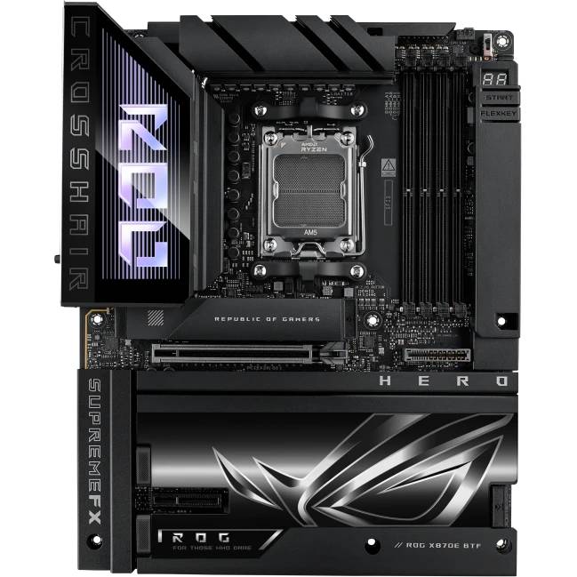 Материнская плата Asus ROG CROSSHAIR X870E HERO BTF, AM5, (HDMI), 4xDDR V, ATX