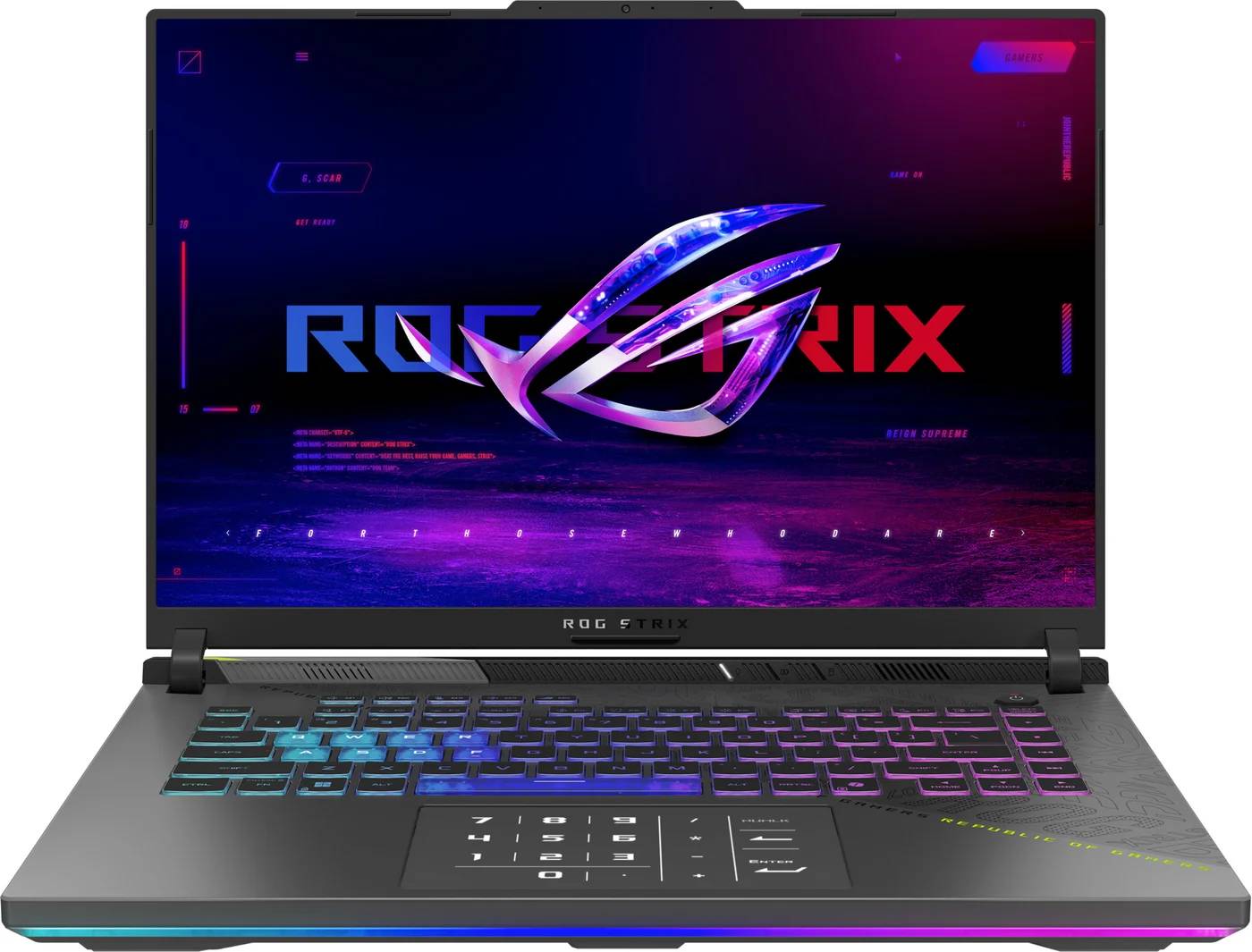 Ноутбук Asus ROG Strix G16 G614PH-RV044, 16" IPS, Ryzen 9 8940HX/ 16Gb/ 1TbSSD/ RTX 5050 8Gb/ Grey (90NR0KX7-M003W0)